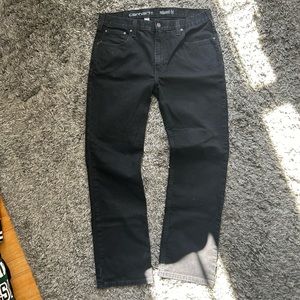 Carhart workwear pants black jeans waist 36/32